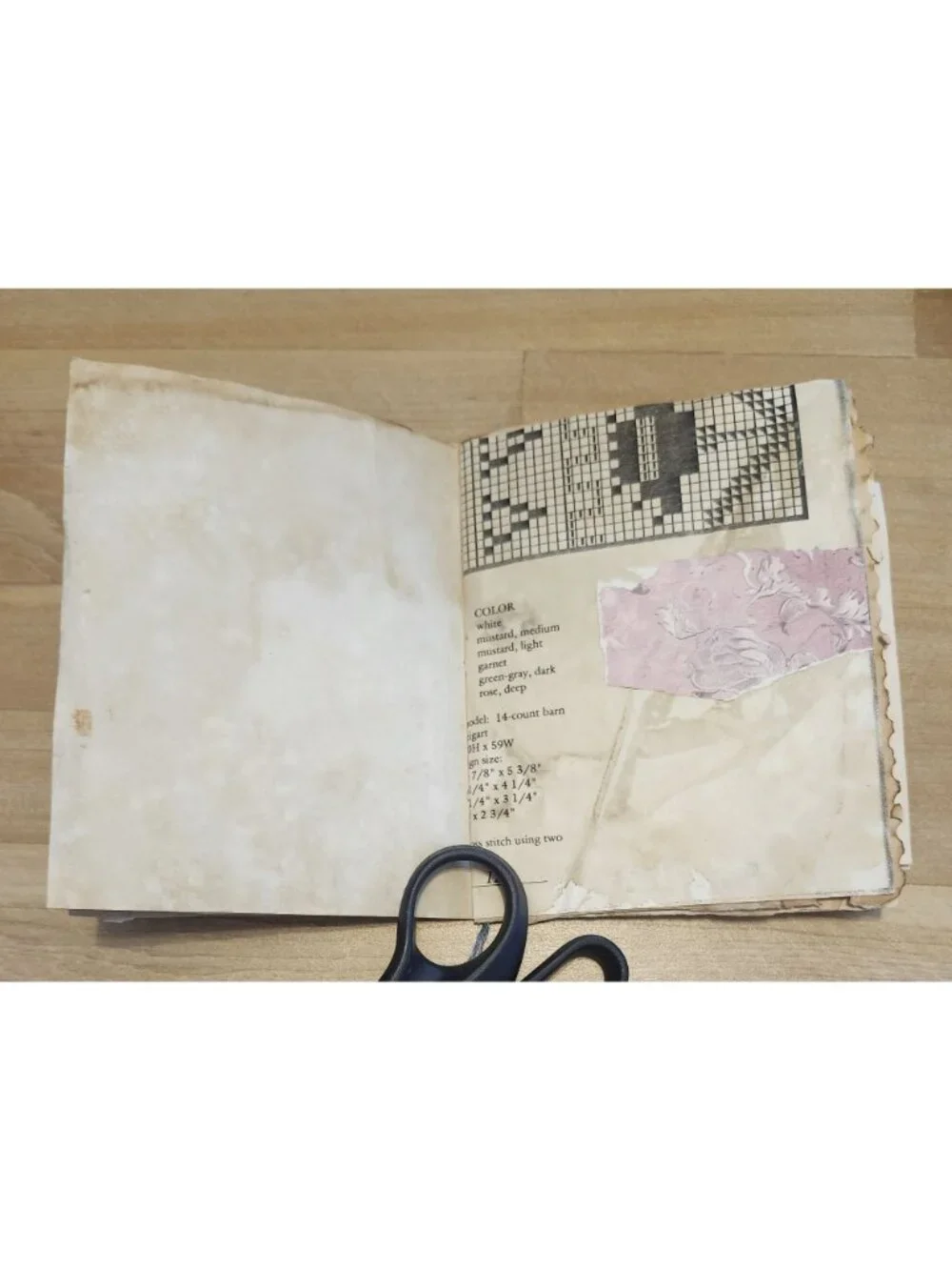 Junk Journal Made with Coffee Dyed Paper Handmade 64 pages